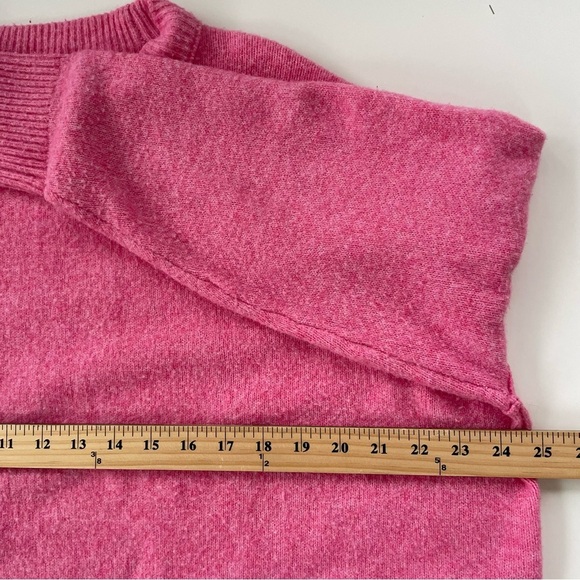 Aerie Women's Soft Pink Oversized Drop Shoulder Crewneck Sweater Size Small - Picture 6 of 7